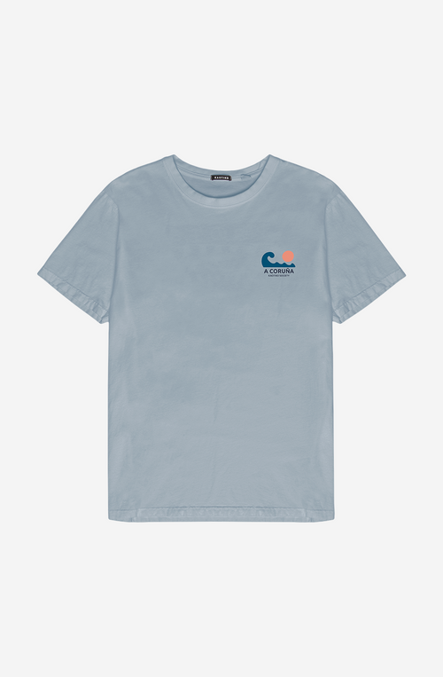 Camiseta Washed A Coruña Steel