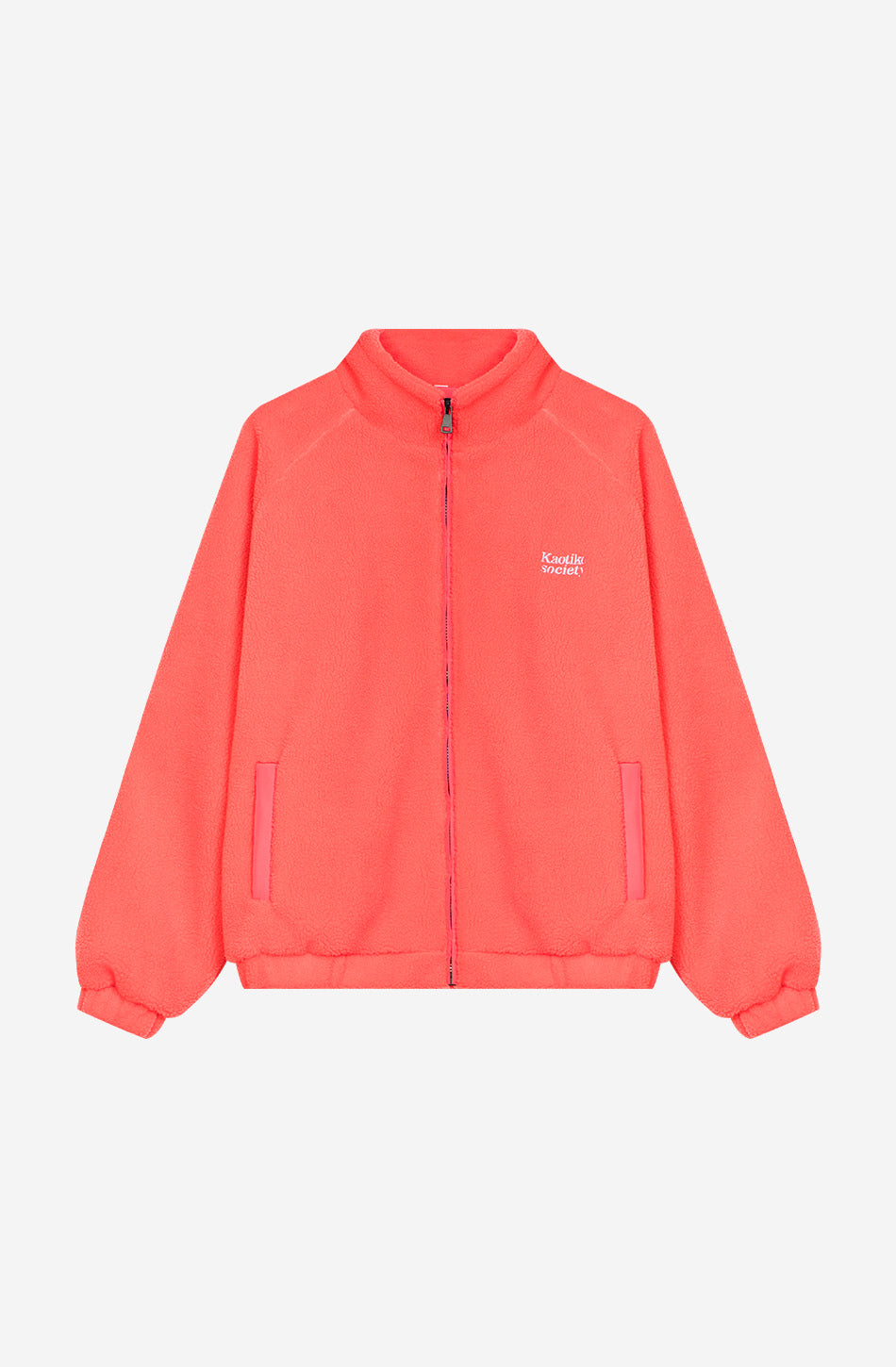 Das Leben ist knifflig Rote Fleecejacke