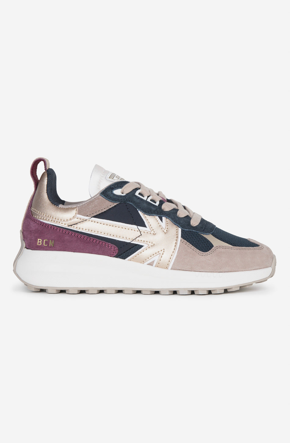 Kaotiko Glam Dark Mauve Sneakers