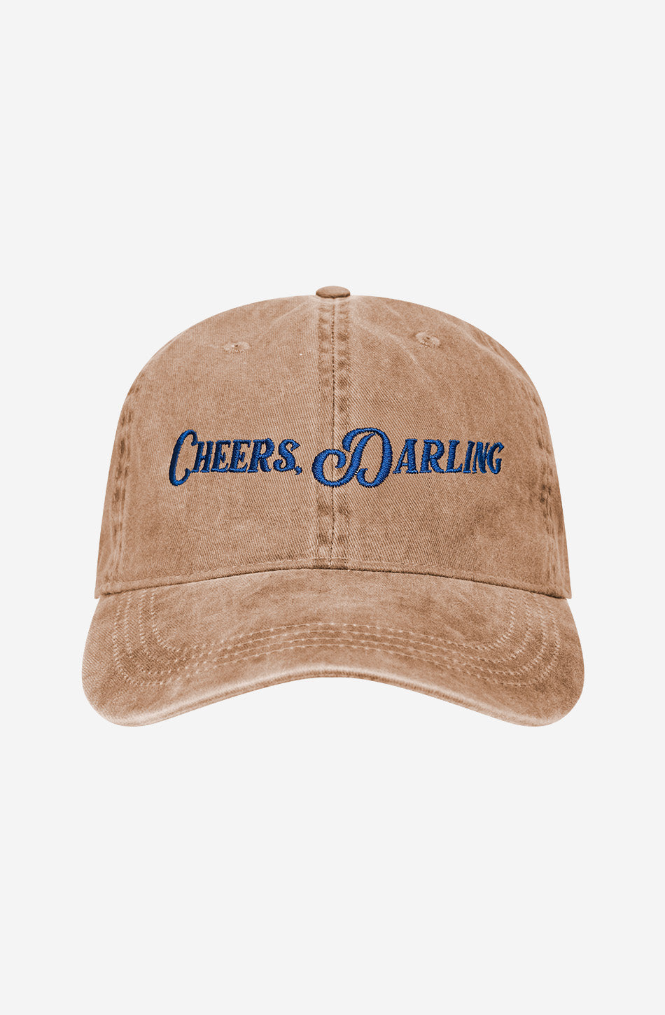 Bio-Cap „Cheers Darling“ in verwaschenem Dunkelkamel