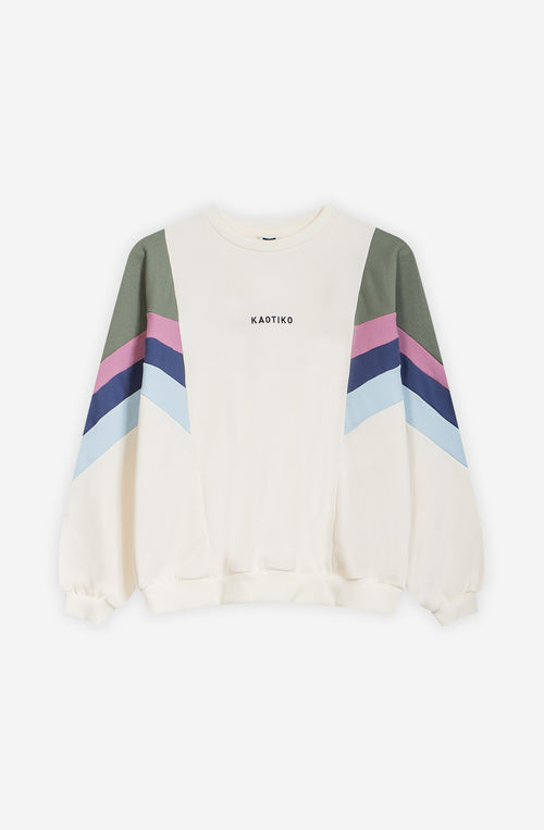 Sudadera Ginger Ivory / Old Green/ Orchid/ Tinta