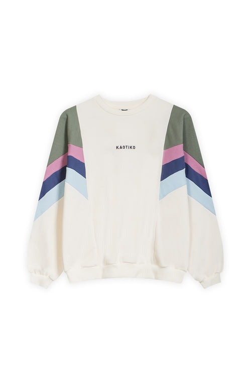 Sudadera Ginger Ivory / Old Green/ Orchid/ Tinta