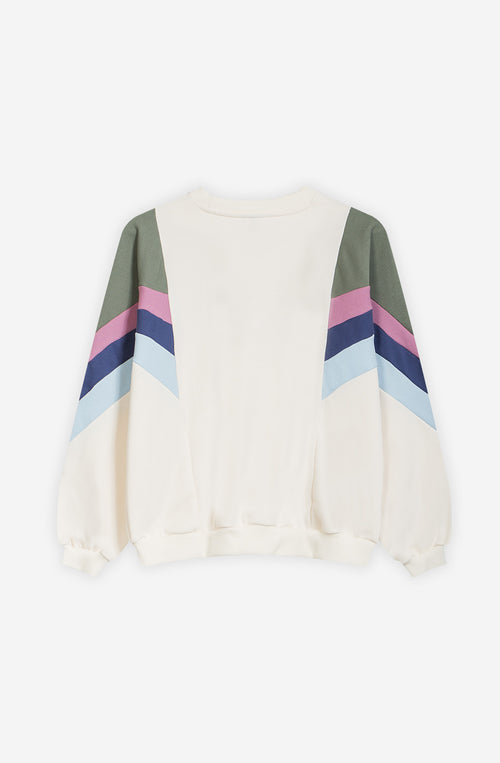 Sudadera Ginger Ivory / Old Green/ Orchid/ Tinta