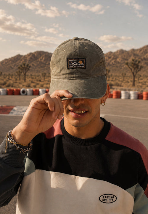 Organic Western Washed Khaki Cap