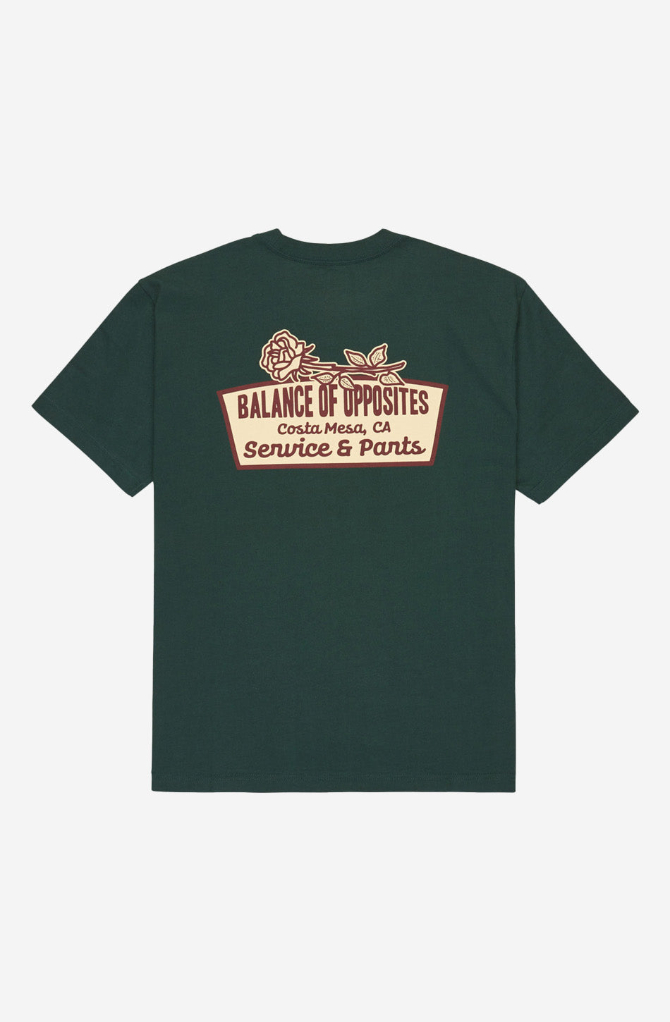 Camiseta RVCA Rose Sign Hunter Green