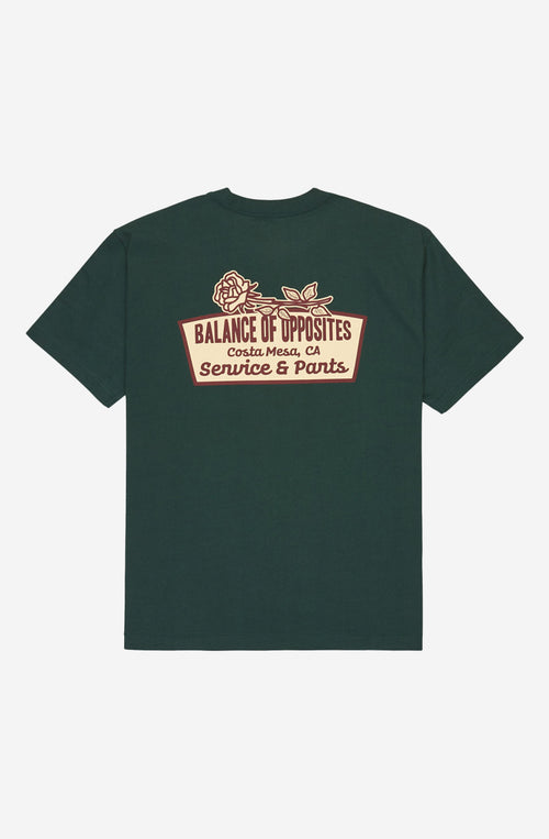 Camiseta RVCA Rose Sign Hunter Green