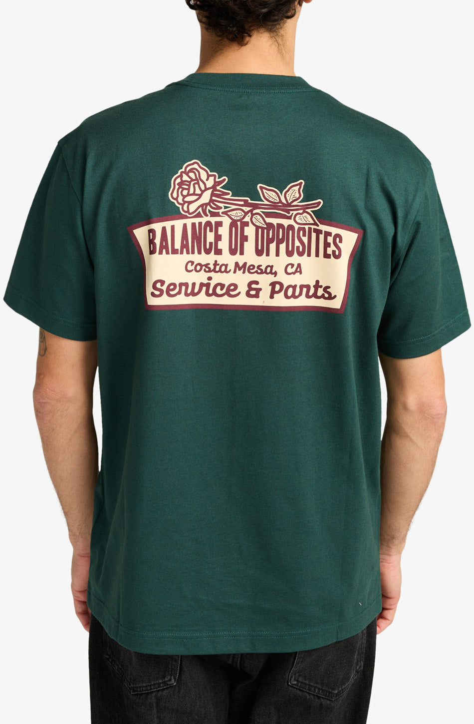 Camiseta RVCA Rose Sign Hunter Green