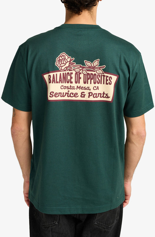 Camiseta RVCA Rose Sign Hunter Green