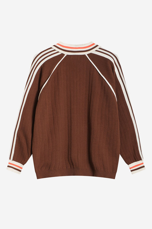 Braunes Poloshirt von Retro Sport Society