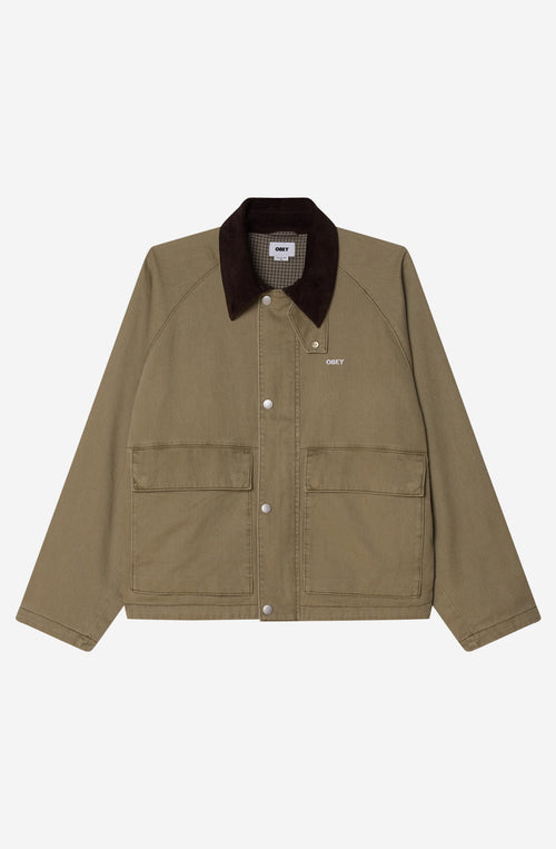 Obey – Caden Work – Jacke in verwaschenem Meerjungfrauen-Look