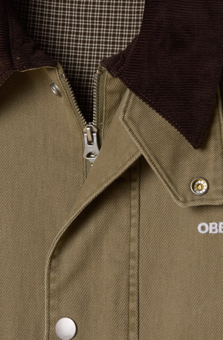 Obey Caden Work Mermaid Faded Wash Jacket