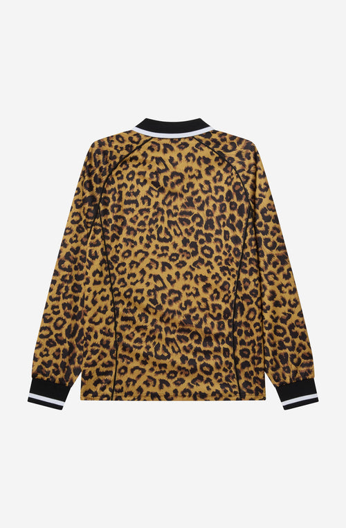 Poloshirt Obey Collar Sports Leopard