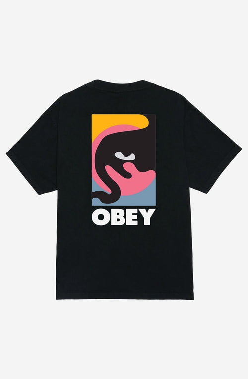 Obey – T-Shirt „Quarter Icon“ in Schwarz