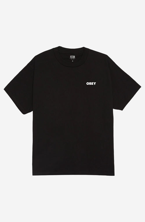 Obey – T-Shirt „Quarter Icon“ in Schwarz