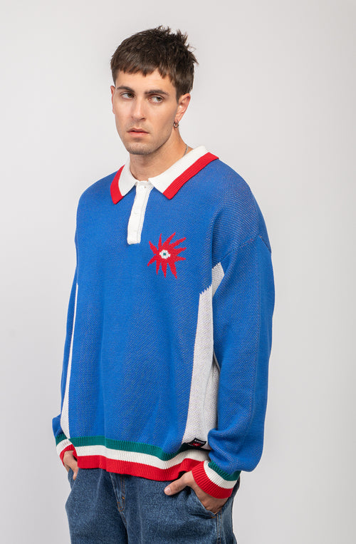 Tricky Love Royal Oversize-Polopullover