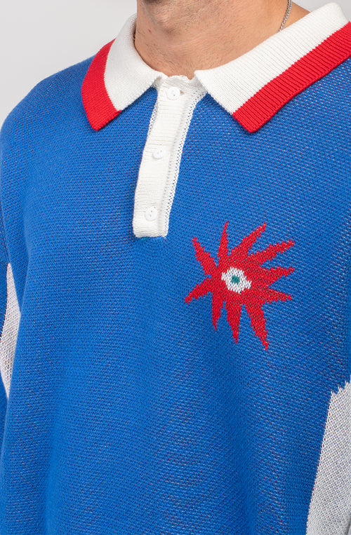Tricky Love Royal Oversize-Polopullover
