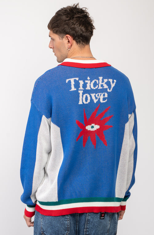 Tricky Love Royal Oversize-Polopullover
