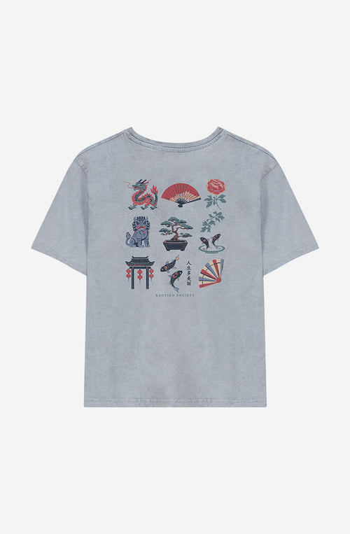 Camiseta Washed Bonsai Steel
