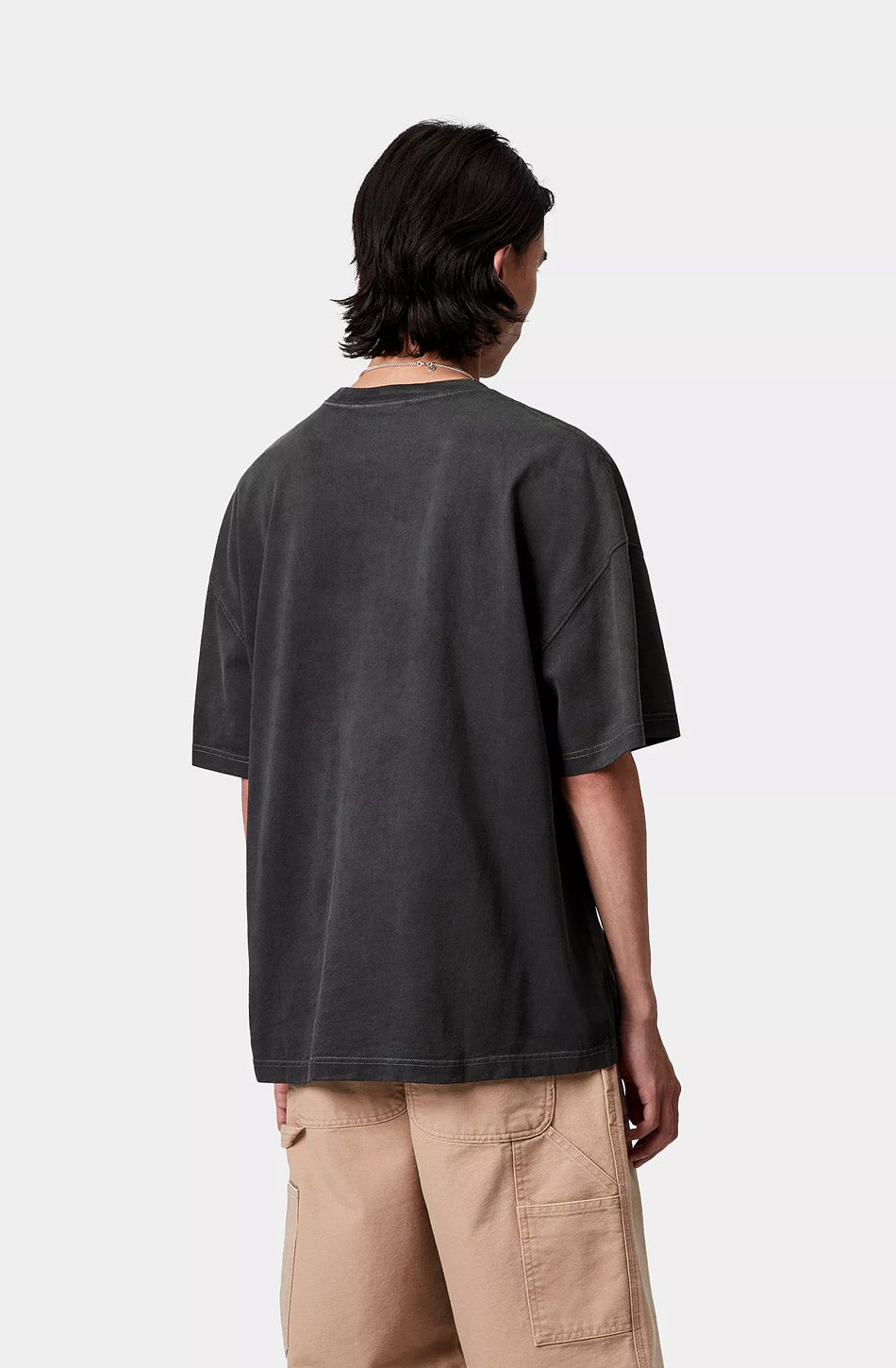 Carhartt WIP S/S Hudson Pocket T-Shirt Black Chalk