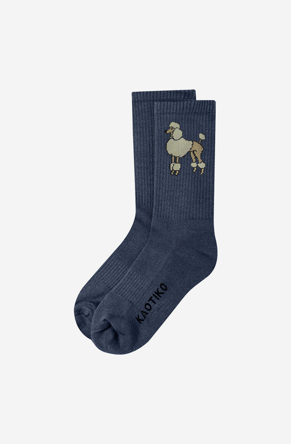 Marineblaue Pudelsocken