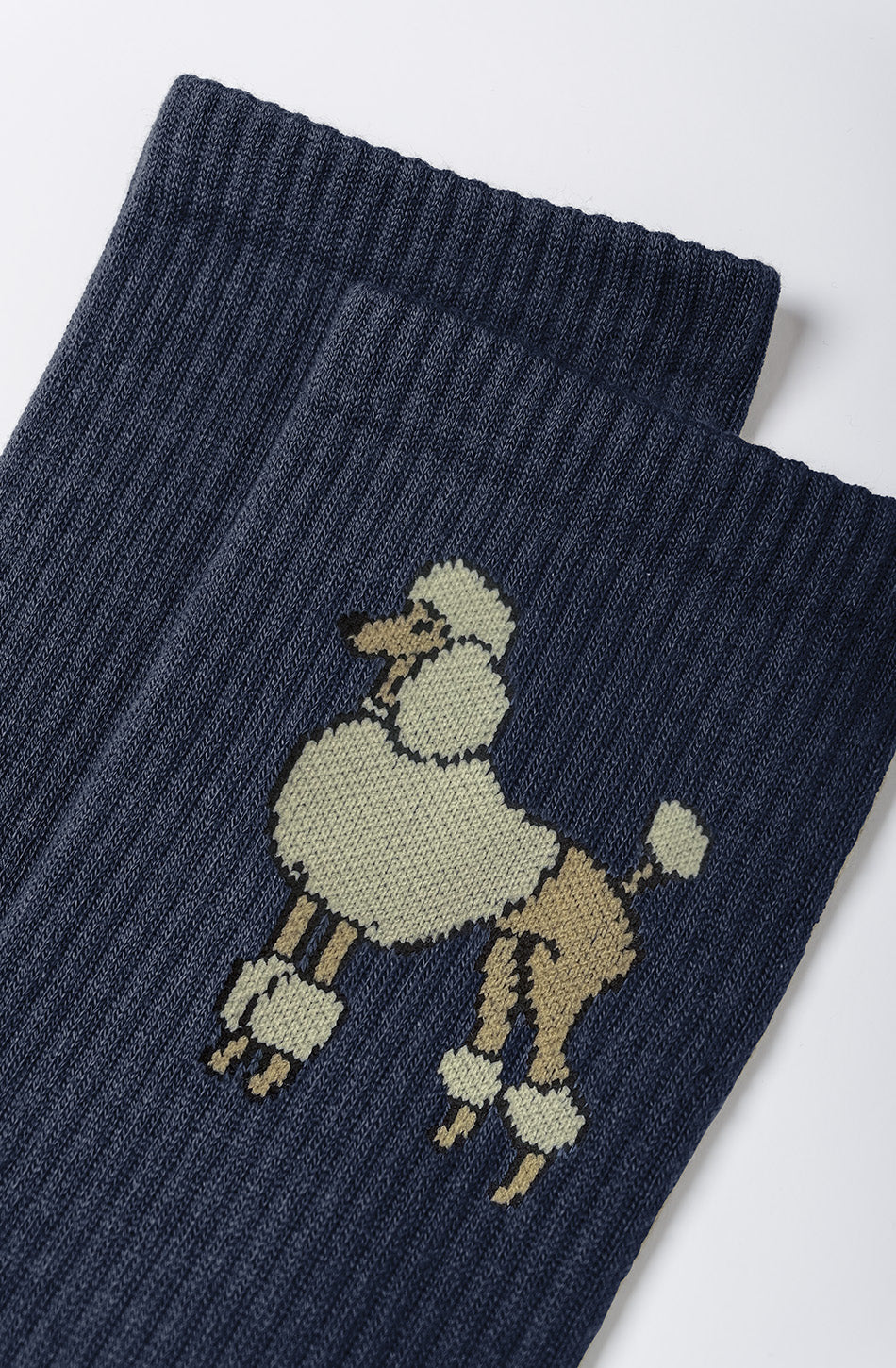 Marineblaue Pudelsocken