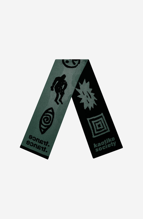 Black/Green Trance Scarf