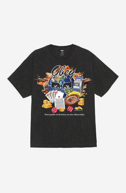 Obey Act Now Pigment Dusty Black T-Shirt