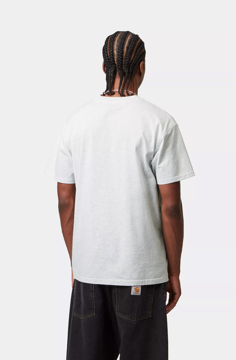 Carhartt WIP – T-Shirt „American Script“ in Asche
