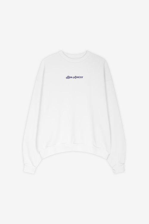 Weißes Sweatshirt aus Bio-Baumwolle von La Dolce Vita