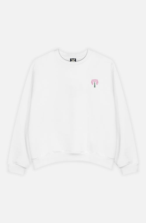 Paradise Bio-Baumwoll-Sweatshirt in Weiß