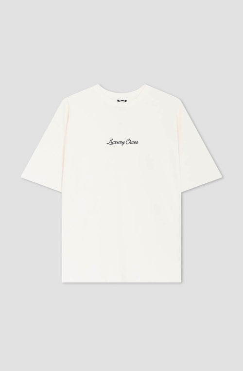 Luxury Chaos Organic Cotton Ivory T-Shirt