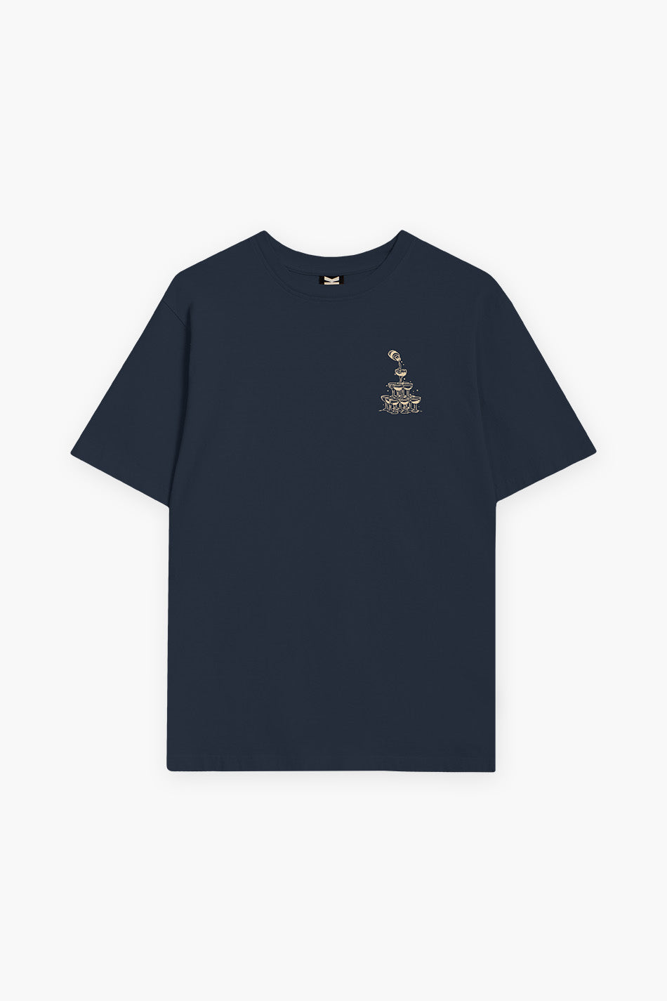 T-Shirt „Let's Celebrate“ in Marineblau