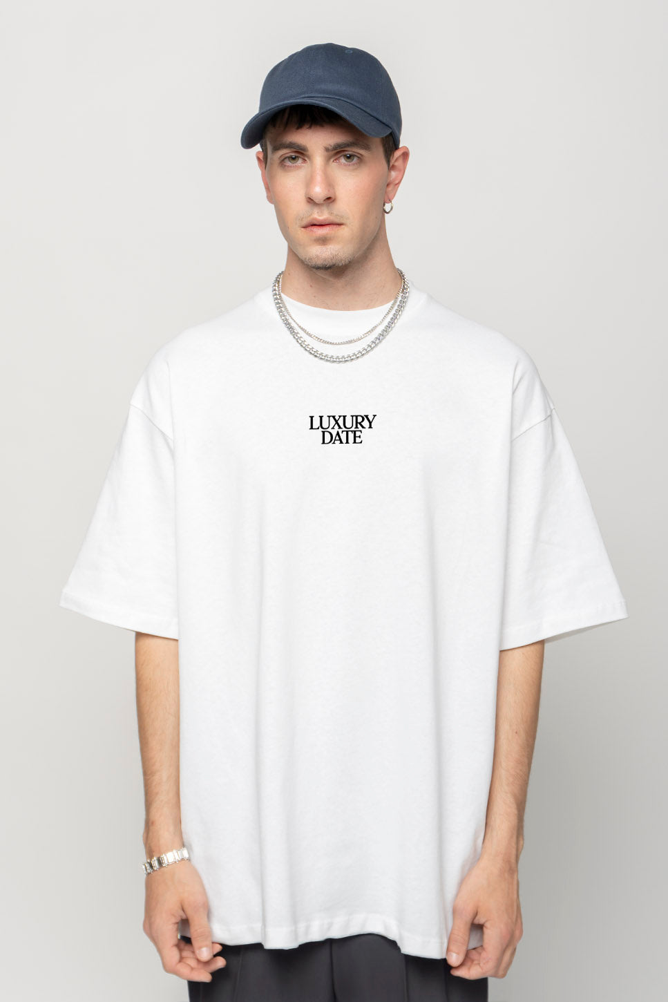 Weißes T-Shirt aus Bio-Baumwolle Luxury Date