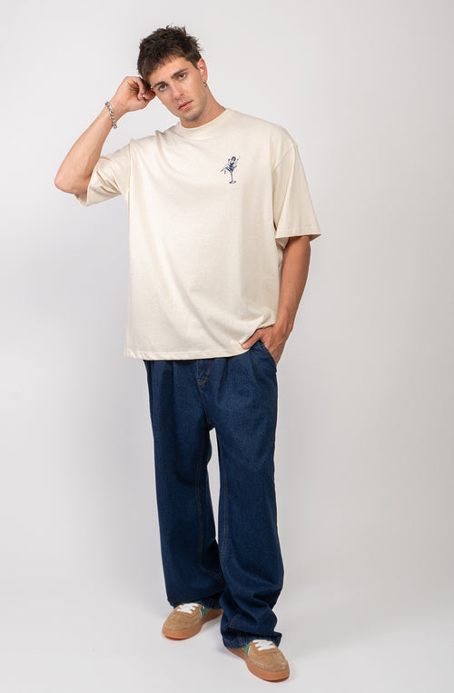 Cheers T-Shirt, Darling Bio-Baumwolle Elfenbein