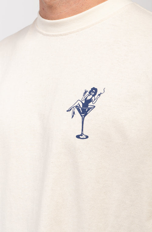 Cheers T-Shirt, Darling Bio-Baumwolle Elfenbein