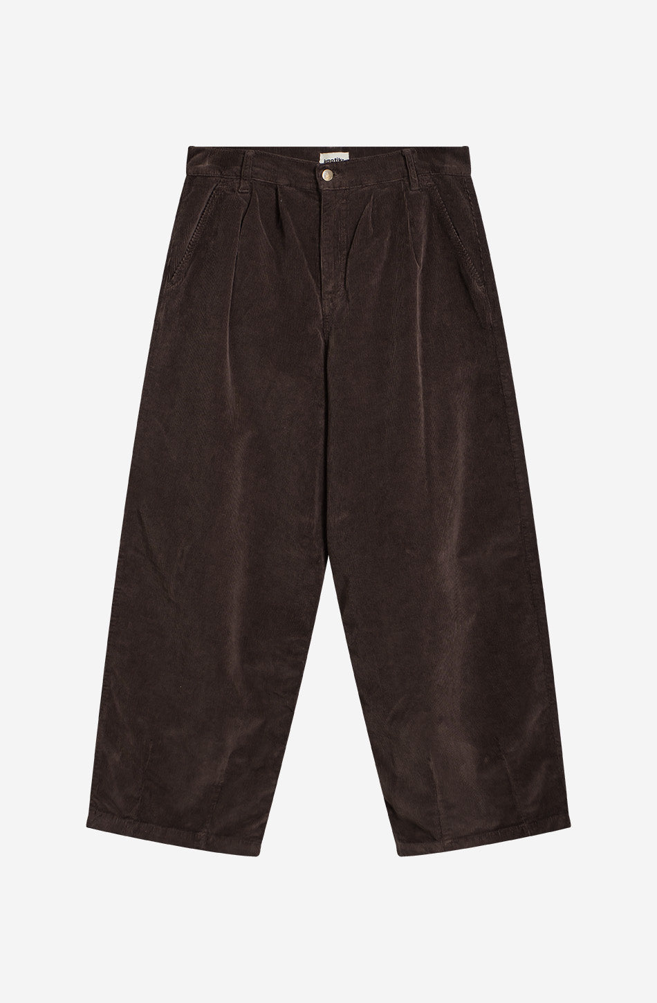 Braune Freedom-Hose mit weitem Bein