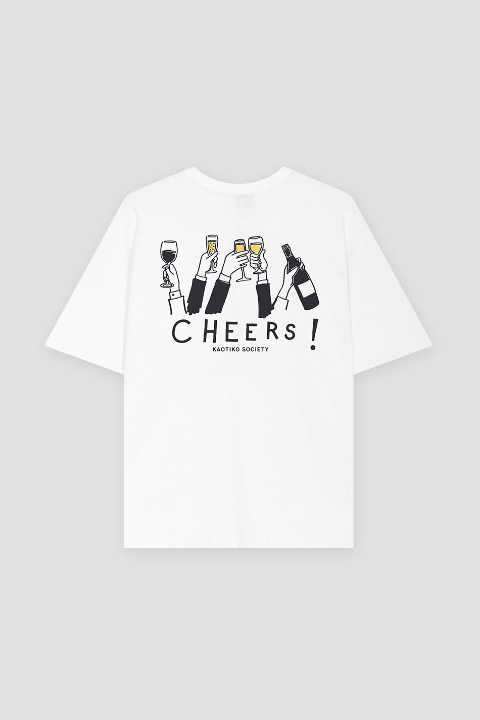 Cheers Organic Cotton White T-shirt