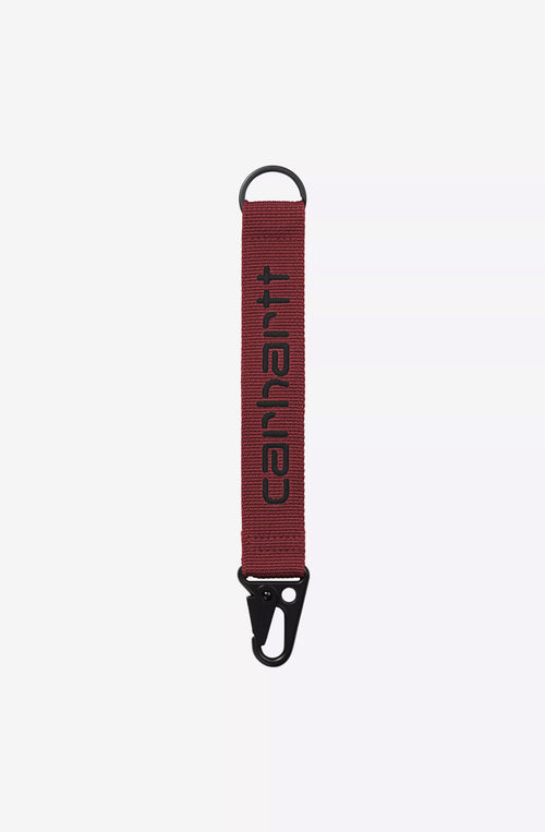 Carhartt WIP Jaden Schlüsselanhänger Scarlet/Graphit