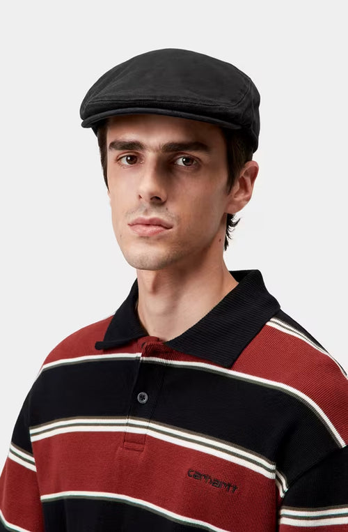 Carhartt WIP – Webster – Baskenmütze in Schwarz mit Stonewashed-Effekt