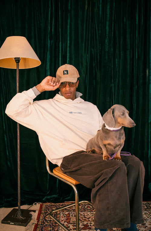 Sudadera Washed Die Of Love Ivory 