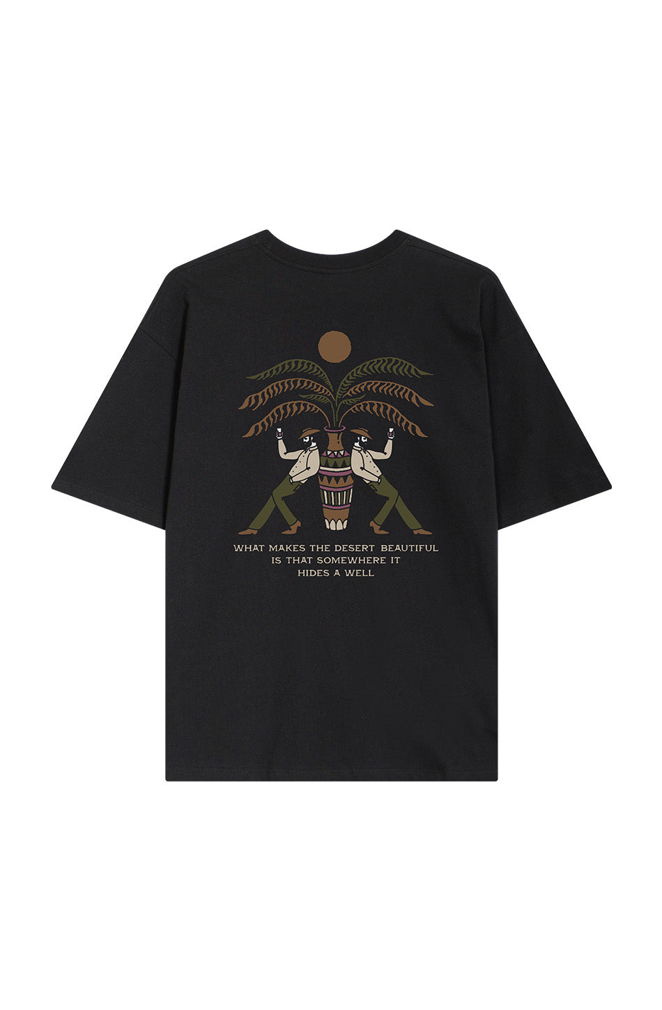 Schwarzes T-Shirt „Mezcal West“