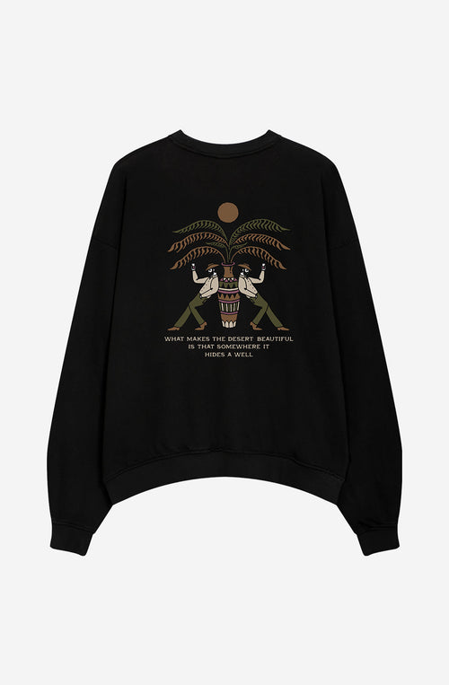 Schwarzes Sweatshirt „Mezcal West“