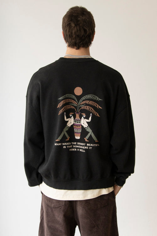 Schwarzes Sweatshirt „Mezcal West“