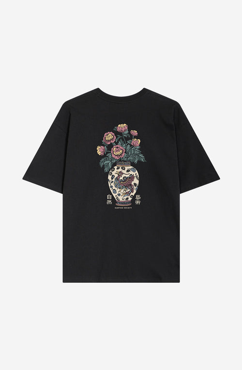 Washed Blood Of China Black T-shirt