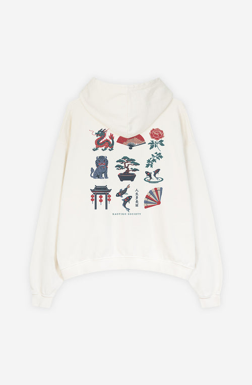 Sudadera Washed Bonsai Ivory