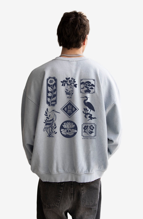Sudadera Washed Lotus Steel
