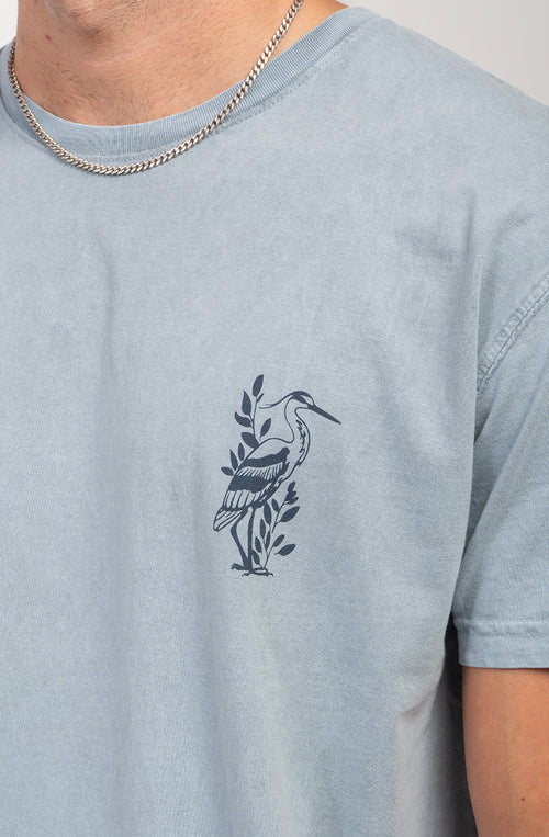 Camiseta Washed Lotus Steel
