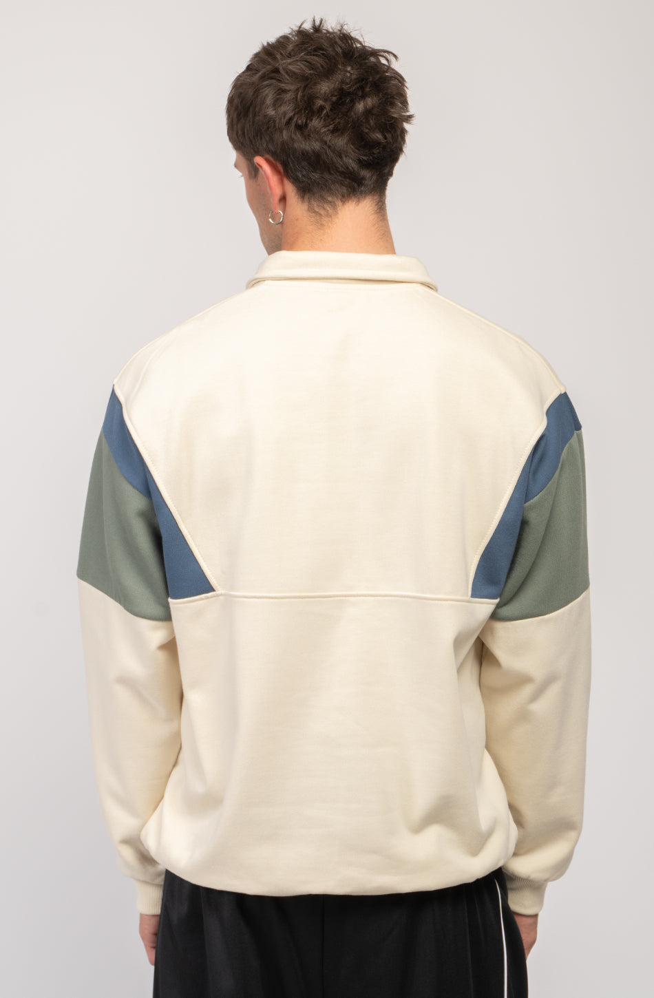 Sweat-shirt Polo Harry Bone/Prusia/Old Green 