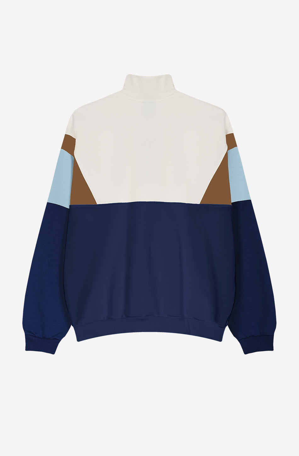 Arthur Sweatshirt in Elfenbein/Marineblau/Kamel/Himmelblau
