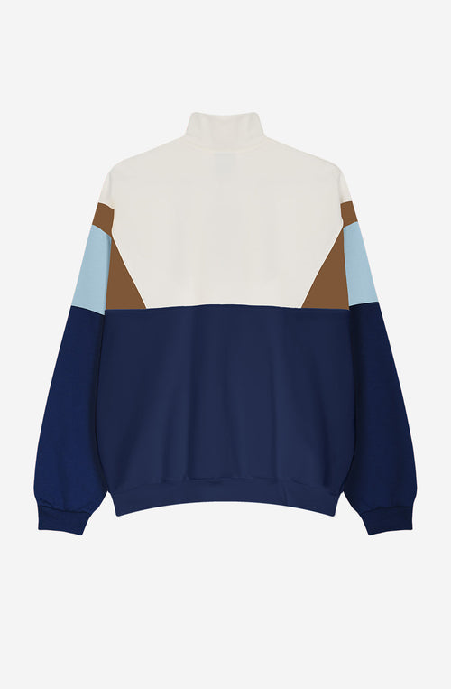 Arthur Sweatshirt in Elfenbein/Marineblau/Kamel/Himmelblau